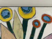 Bee and Pot, Acrylic and pastel on canvas, 36 x 48 in. (detail 5)