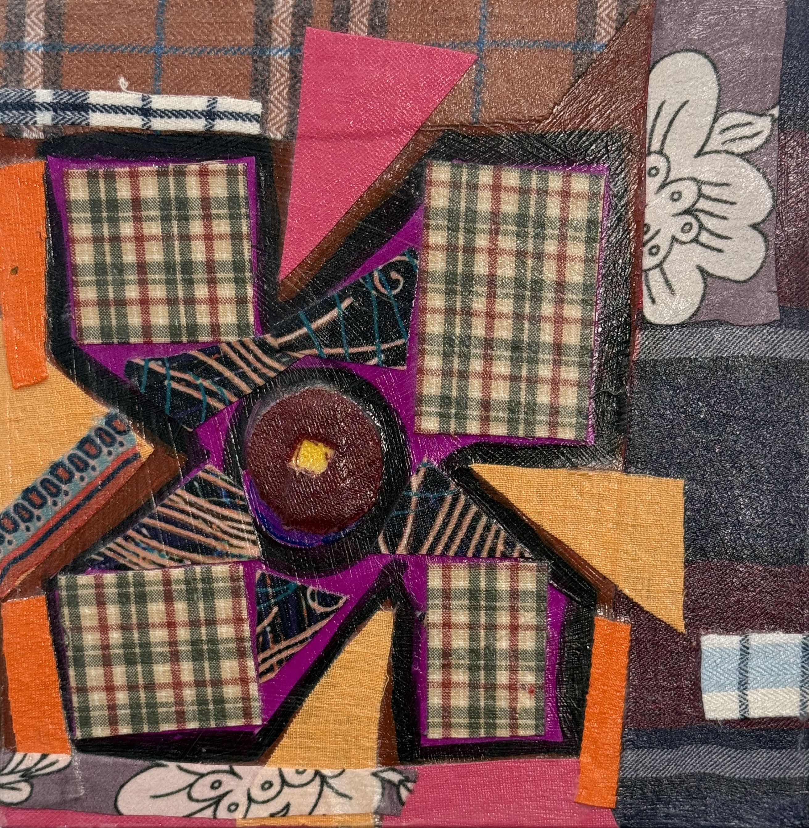 What She Made: Quilt Squares 6, 8 × 8 in.